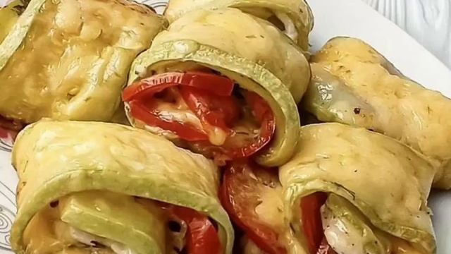 Рулетики из кабачков с куриной грудкой рецепт приготування в описах смотреть онлайн