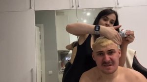 Di_rubens развлекается с Лёвой / Тася красит Лёву