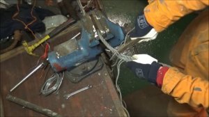 Плетение огона на стальном тросе