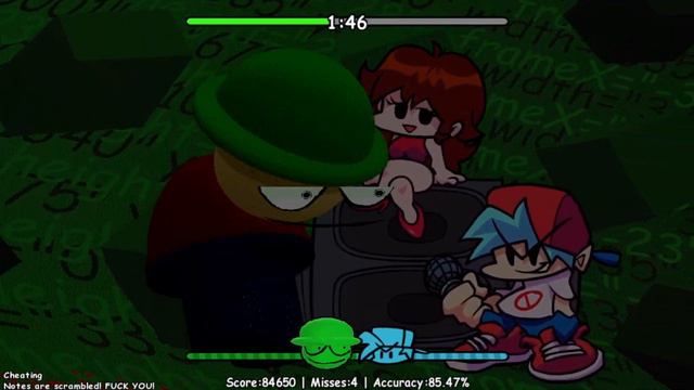 FNF Vs Dave And Bambi V3.0 Cheating Gameplay