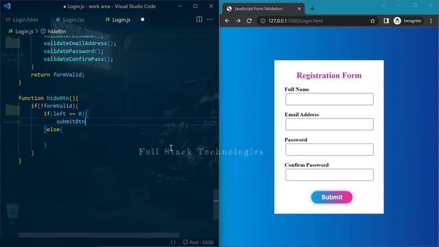 How to Attractive UI Form Validation with Pure JavaScript