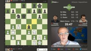 Накамура - Григорьянц, 26 партия, 1+1. Дебют Ларсена. Speed chess 2017. Шахматы. Сергей Шипов