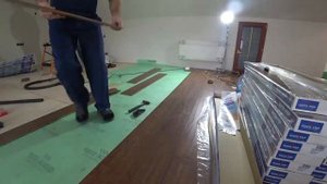 Укладка ламината Quick step Impressive Ultra в частном доме