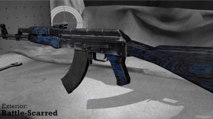 Blue Laminate AK-47 StatTrak stickers skin preview FN/MW/FT/WW/BS