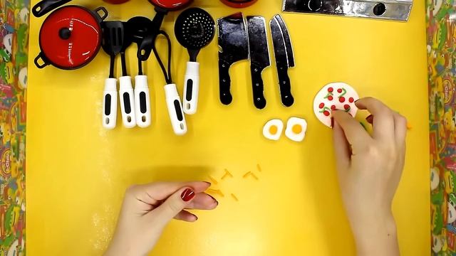 Обзор Детской Игрушечной Кухонной Посуды с Алиэкспресс | $4 Cooking Kitchen Playset from Aliexpress