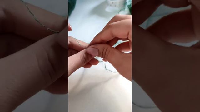 соединяем мохеровую нить без узилков