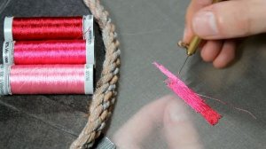 Тамбурная гладь / Обучение вышивке люневильским крючком