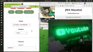 JWS Murottal V2.0 - Jam LED Digital Jadwal Sholat Web Socket Arduino DFPlayer ESP8266 P10 MultiPane