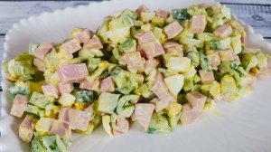 Вкусный салат из болгарского перца на каждый день. Просто нарезал продукты и готово