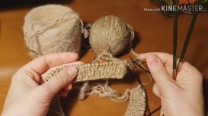 Мастер класс Шапка рождественского олененка, 1часть // чепчик спицами на 1,5года