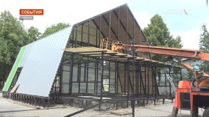 В Брянске продолжается ремонт парка "Юность" в Володарском районе