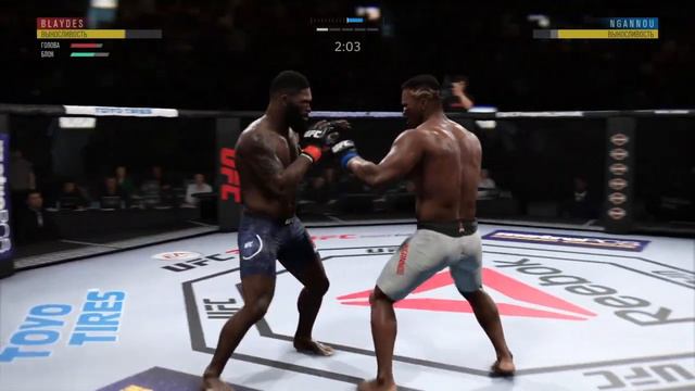 UFC3. Турнир UFC fight night 141. Francis Ngannou-Curtis Blades.