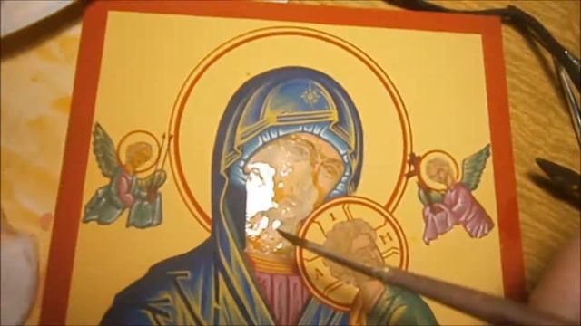 VLOG художника: Пишем икону Божьей Матери. Лики. смотреть онлайн