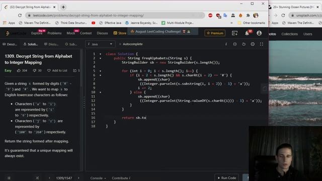 LeetCode 1309. Decrypt String from Alphabet to Integer Mapping Solution Explained - Java смотреть онлайн