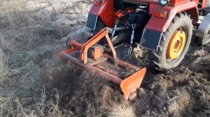 Фрезеровка китай фрезой минитрактором Шифенг 240