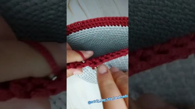 ??? УЗОР КРЮЧКОМ "КОСЫЕ ГАЛОЧКИ" ??? ДЛЯ СУМОК, РЮКЗАКОВ, КОРЗИН ??? ПЕРЕХОД НА ДРУГОЙ ЦВЕТ ???