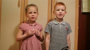 Дети поют песню "Катюша"! Милахи!)