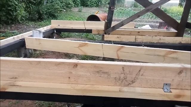 Как с экономить.Беседка своими руками.Часть 3. смотреть онлайн