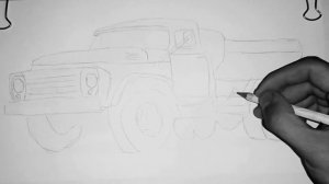 КАК НАРИСОВАТЬ ГРУЗОВИК ЗИЛ 130  [TIMELAPSE] РЕАЛИСТИЧНЫЙ РИСУНОК ГРУЗОВИКА