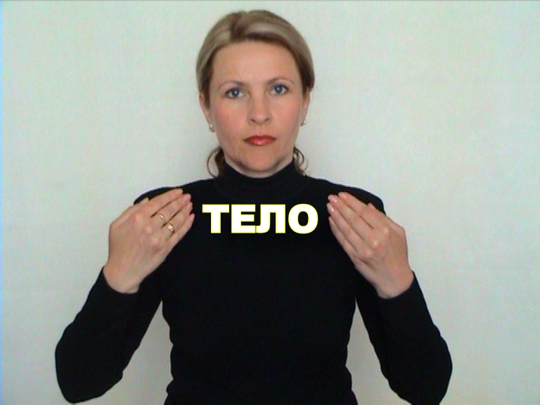 ЖЕСТОВЫЙ ЯЗЫК. СЛОВАРЬ. Тело