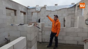 Заканчиваем перегородки из газобетона в Истринском районе