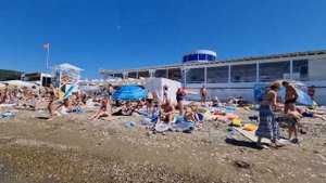 Лермонтово Центральный пляж 17.07.2023