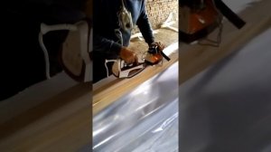 Клеим пленку для теплиц