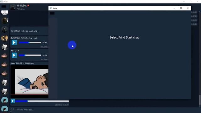 Python App Chat  Desktop  PyQt5