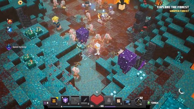 NEW DLC Minecraft Dungeons FLAMES OF THE NETHER (Full Walkthrough) Nintendo Switch смотреть онлайн