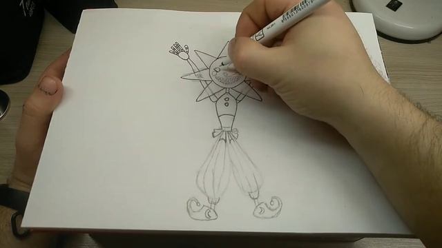 КАК НАРИСОВАТЬ АНИМАТРОНИКА (СОЛНЦЕ) СОЛНЦЕ И ЛУНА ФНАФ(FNAF Security Breach)