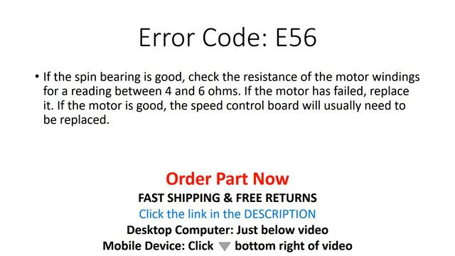 E56 Error Code SOLVED!!! Frigidaire Front Load Washer Washing Machine ES6 смотреть онлайн