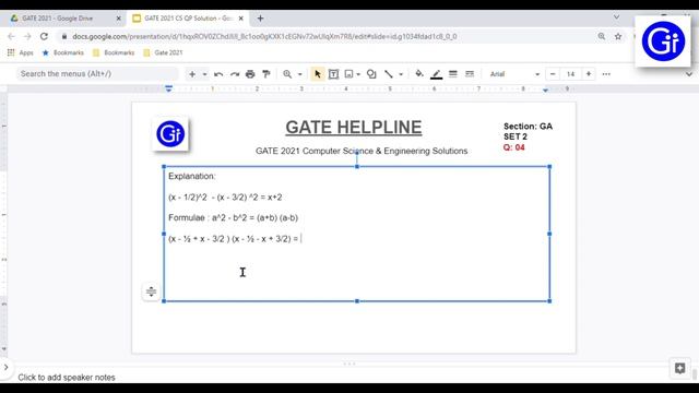 GATE 2021 CS SET2 Q4. If (x - 1/2)^2 - (x - 3/2)^2 = x+2, then the value of x is: [SOLVED!] смотреть онлайн