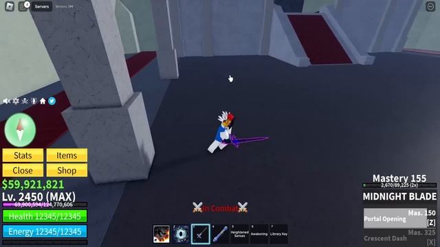 Midnight Blade + Portal is UNSTOPPABLE... (Blox Fruits) смотреть онлайн