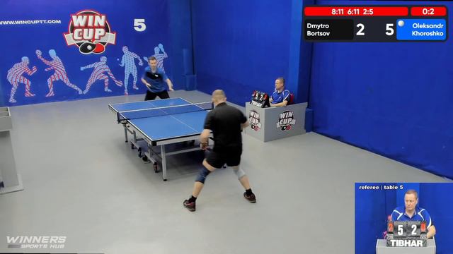 23:00 Борцов Дмитрий 3-2 Хорошко Александр стол 5 ЮГ-6 30.05.22 смотреть онлайн