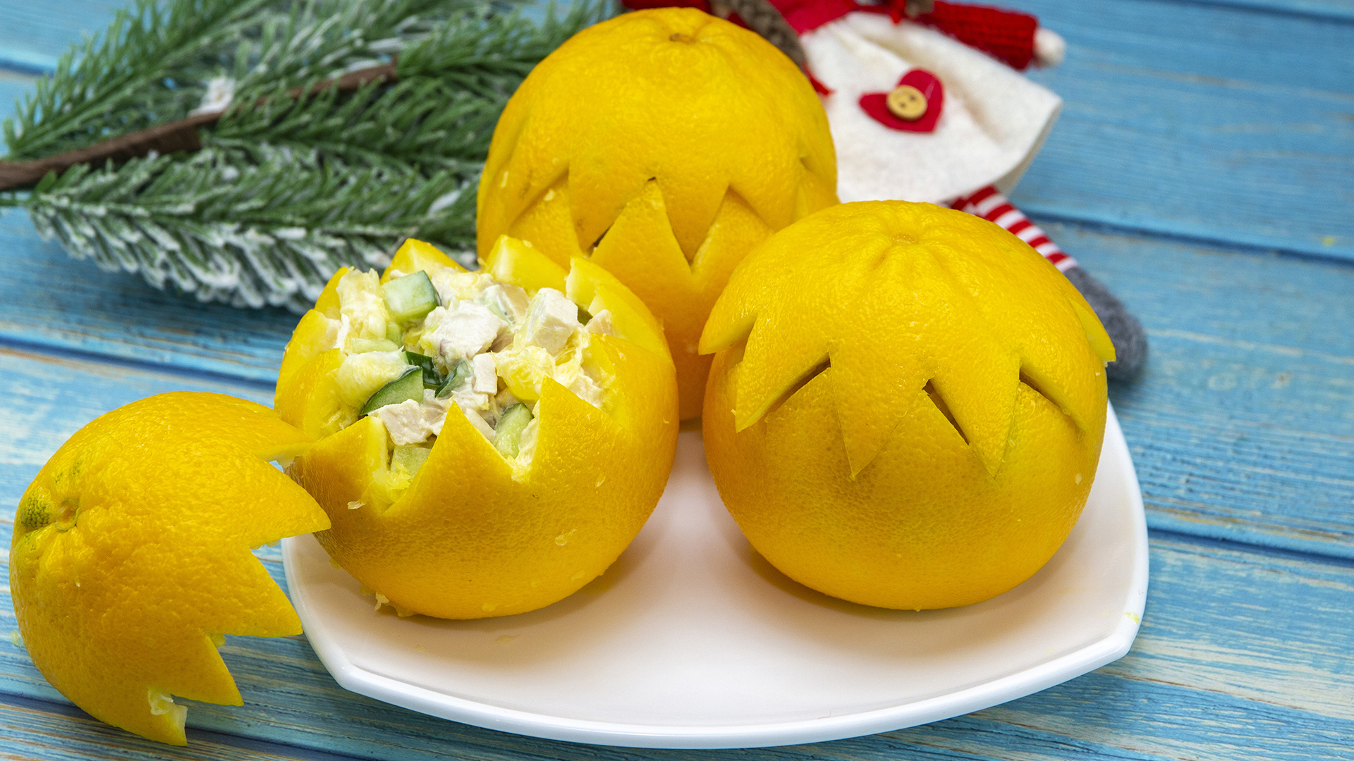 Ну, оОчень вкусный - Новогодний Салат из Апельсина!