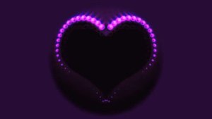Футаж с сердечками. Валентинка. Фоновый футаж. Видеофон. Фиолетовое сердце.