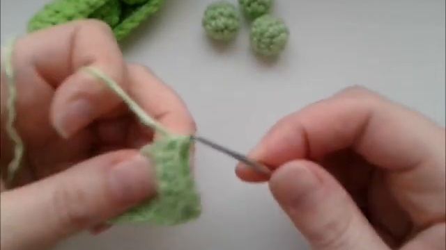Зеленый горошек крючком смотреть онлайн