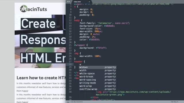 How To Create A Responsive HTML Email Template with HTML5 & CSS3