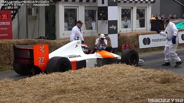 1990 McLaren-Honda MP4/5B ex-Ayrton Senna F1 V10 Car in action at Festival of Speed 2022! смотреть онлайн
