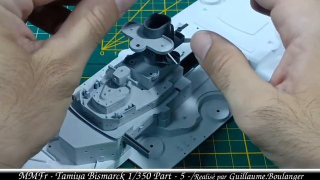 Tamiya Bismarck 1/350 Partie 5 FR : Superstructure смотреть онлайн
