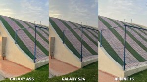 Samsung Galaxy A55 vs Samsung Galaxy S24 vs iPhone 15 Camera Test