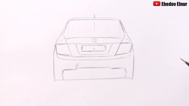 Как нарисовать мерседес бенц | Уроки рисования смотреть онлайн