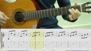 Young Hispanic. Маленький испанец.ноты и табы. Guitar for beginner