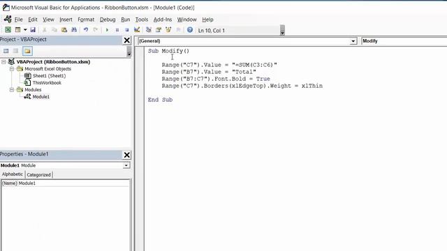Custom Ribbon Tab and Button in Excel to Run Macro - Part 2 смотреть онлайн