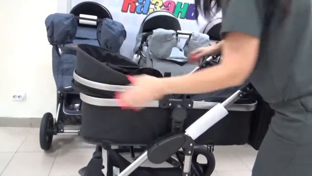 Коляска BELECOO LUX MOM 555 (Белеко Люкс Мом) трансформер 2 в 1 смотреть онлайн