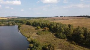 Невышедшее.Пруд в Семеновке и село Куземовка.