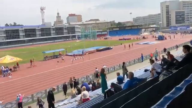 Валентина Косолапова победный тройной прыжок на Первенстве России-2018 U23 14,14 м. Дальний ракурс смотреть онлайн