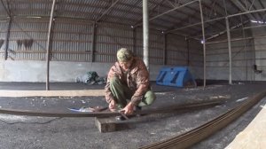 Склад для хранения зерна .Делаю перегородку ,наращиваю стены.