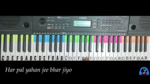 Kal Ho Naa Ho (  Kal ho naa ho ) - Keyboard version with Lyrics