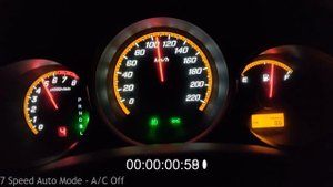 Honda Jazz / Fit - AC on vs AC off - CVT vs 7 Speed Mode